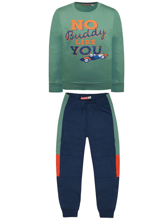 Energiers Kids Sweatpants Set Green 2pcs