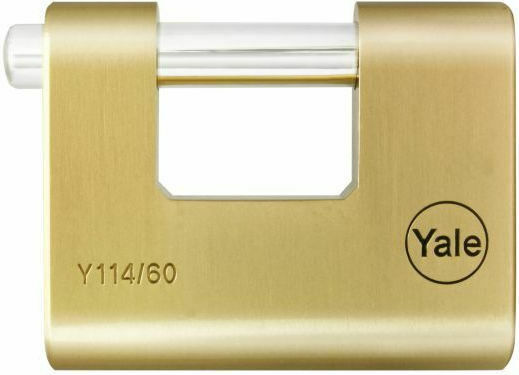 Yale Ορειχάλκινο Λουκέτο Τάκου με Κλειδί 70mm