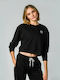 GSA Women's Cropped Sweatshirt Black