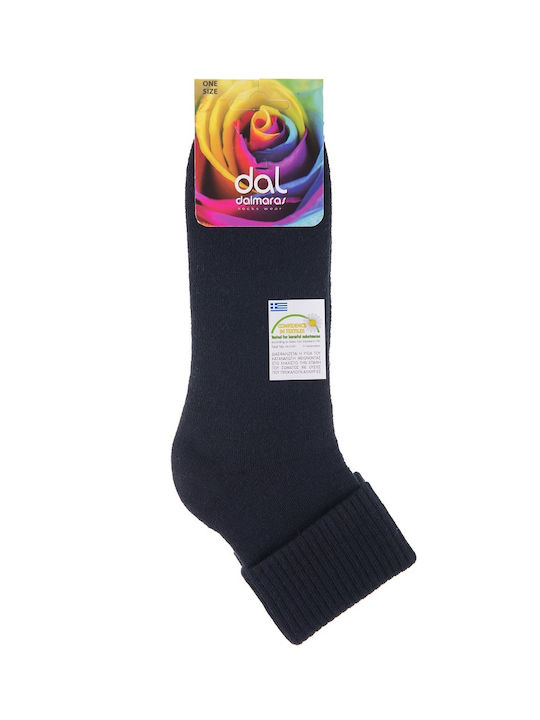 Dal Women's Solid Color Socks Black