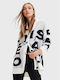 Cardigan Long Women's Knitted Cardigan White