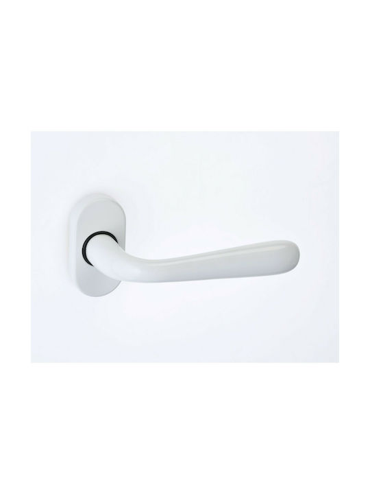 Aluminum & PVC Best 5S White Front Door Knob Left (Piece)