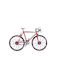 Metallic Decorative Miniature Bicycle 20cm - Red