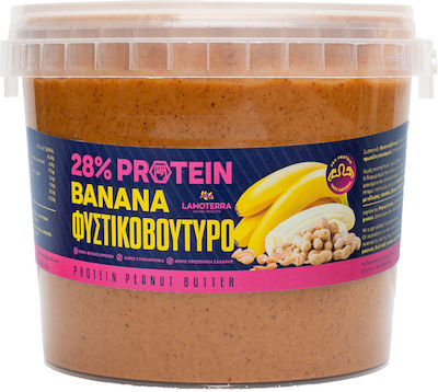 Lamoterra Erdnussbutter Cremig mit Extra Protein 28% mit Banane 1000gr