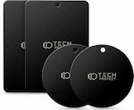 Tech-Protect Ανταλλακτικά μεταλλικά αυτοκόλλητα Metalplate Magnetic 4τμχ Μαύρα