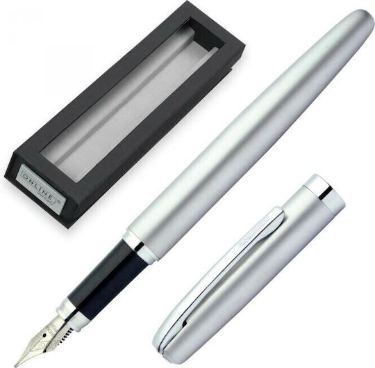 Online Writing Pen Medium 0.8mm Silver