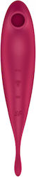 Satisfyer Twirling Pro+ Αναρροφητής Αιδοίου με Δόνηση Hybrid Air Pulse Vibrator Κόκκινος