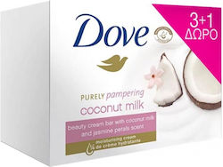 Dove Entspannende Schönheitscreme-Seifenriegel mit Kokosnuss & Jasmin 4x90gr Dove Entspannende Schönheitscreme-Seifenriegel mit Kokosnuss & Jasmin 4x90gr