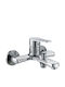 Interflex Matrix Mischung Bade- / Duscharmatur Badewanne Silber