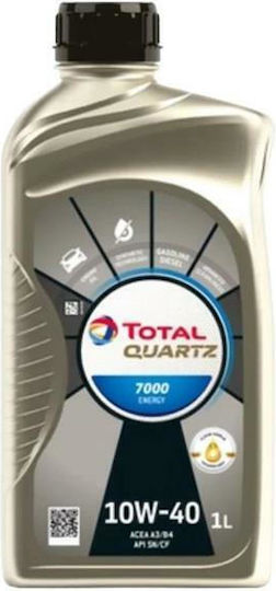 Total Quartz 7000 Semi-Synthetic Car Oil 10W-40 1lt