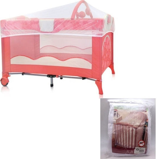 Plasă de țânțari Pentru Patut Din tul cu elastic Albă 180x140cm