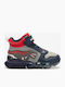 Kids Sneakers High with Scratch & Lights Gray
