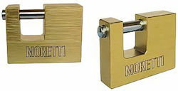 Moretti Vorhängeschloss Monoblock mit Schlüssel 80mm Moretti Vorhängeschloss Monoblock mit Schlüssel 80mm