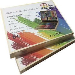 Aria Trade Colouring Set in Case Wooden 48x6x38cm 48x38cm 251pcs