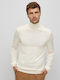 Langarm-Pullover White
