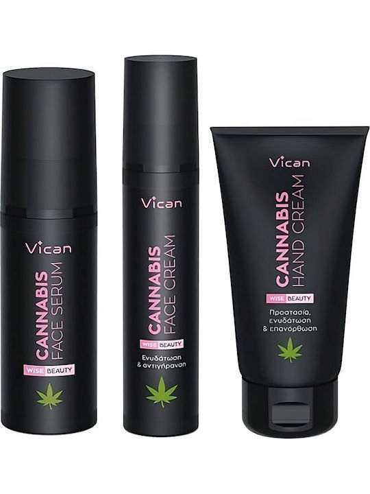 Vican Wise Beauty Cannabis Σετ Περιποίησης για Ενυδάτωση Vican Wise Beauty Cannabis Σετ Περιποίησης για Ενυδάτωση
