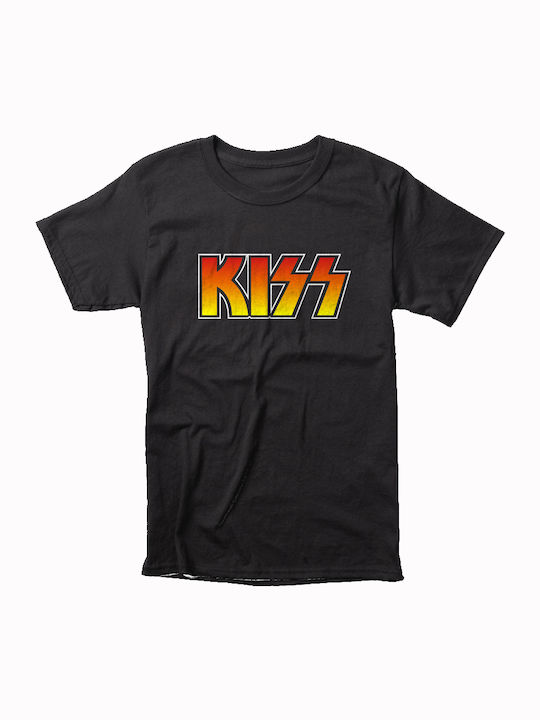 Tshirtakias Kiss Group Logo T-shirt Μαύρο