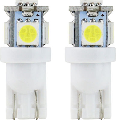 AMiO Λάμπες Αυτοκινήτου T10 / W2.1X9.5D LED 5600K Λευκό 12V 2τμχ