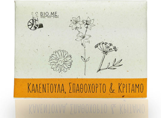 BIO.ME. Сапунен блок с Календула, Жълт Дяволски Нокът и Етерично Масло от Критамо 120гр