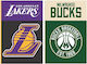 Back Me Up Caiet Cu Dungi B5 40 Foi De Hârtie Milwaukee Bucks - Los Angeles Lakers (Diverse Modele/Culori)