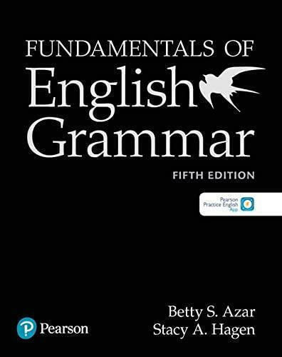 Fundamentals of English Grammar Student's Book, Ediția A 5-a