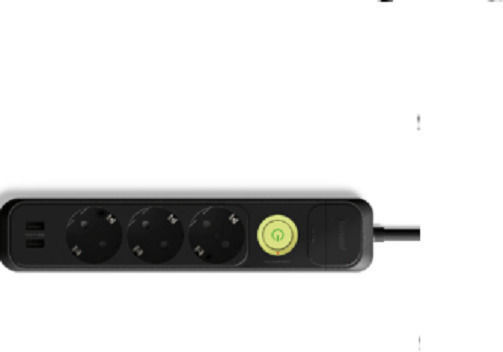 Famatel Πολύπριζο 3 Θέσεων με 2 USB-A και Διακόπτη