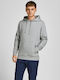 Sweatshirt with Hood Light Grey Melange