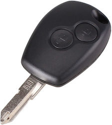 Car Key Shell with Blade with 2 Buttons ΝΕ72 for Dacia