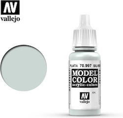 Acrylicos Vallejo Model Silver 17ml