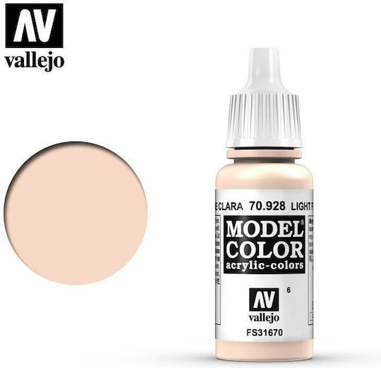 Acrylicos Vallejo Model Model Making Paint Light Flesh 17ml
