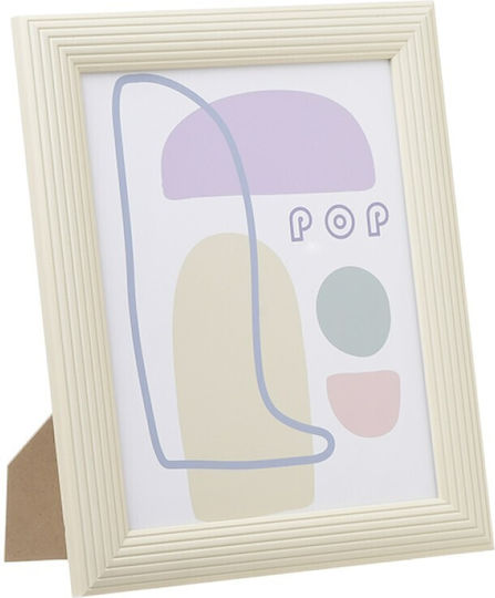 Click Plastic Photo Frame with Ecru Frame