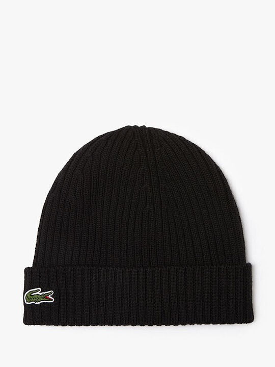 Beanie Unisex Beanie with Rib Knit in Black color