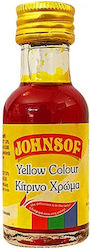 Johnsof Food Colouring Liquid Yellow Little Bottle 28ml