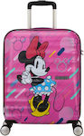 American Tourister Minnie Future Children's Cabin Travel Suitcase Hard Pink with 4 Wheels Height 55cm