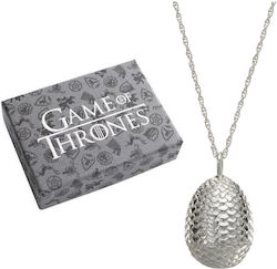 The Noble Collection Game of Thrones Dragon Egg Silver Pendant Replica Figure