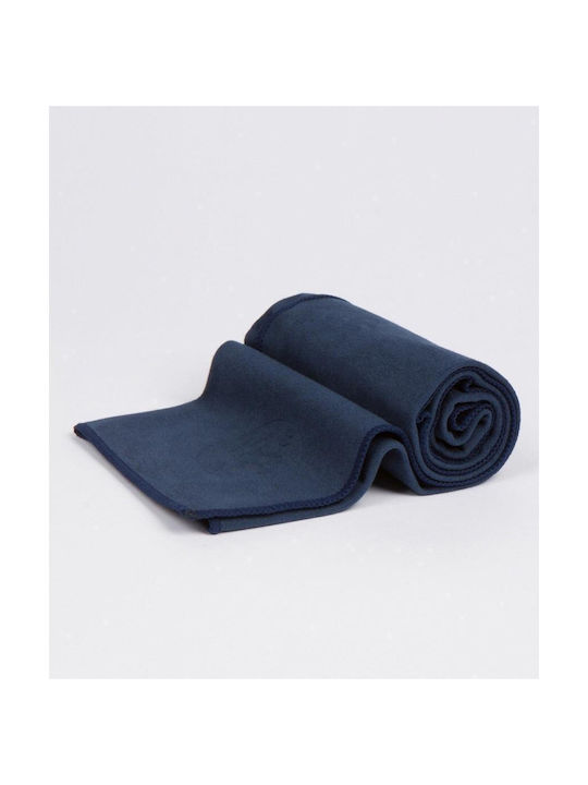 Manduka Equa Yoga Gym Towel with Microfiber Blue 61x47cm Midnight