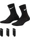Nike Αθλητικές Παιδικές Κάλτσες Μακριές Basic Μαύρες 3 Ζευγάρια