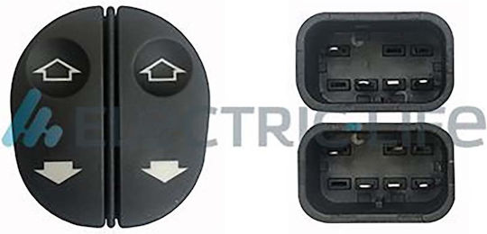 Electric Life Car Window Switch for Ford Fiesta / Ka / Transit 8pin Black