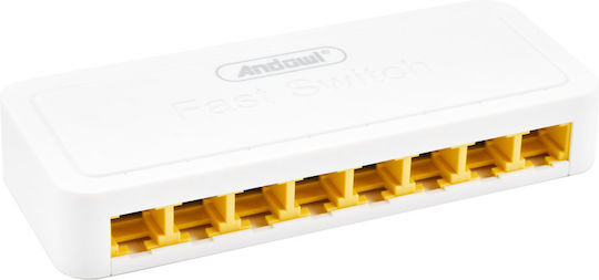 Andowl Q-JH03 Unmanaged L2 Switch με 8 Θύρες Ethernet