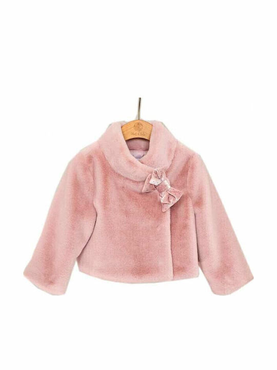 Kinderpelz Kurz Rosa