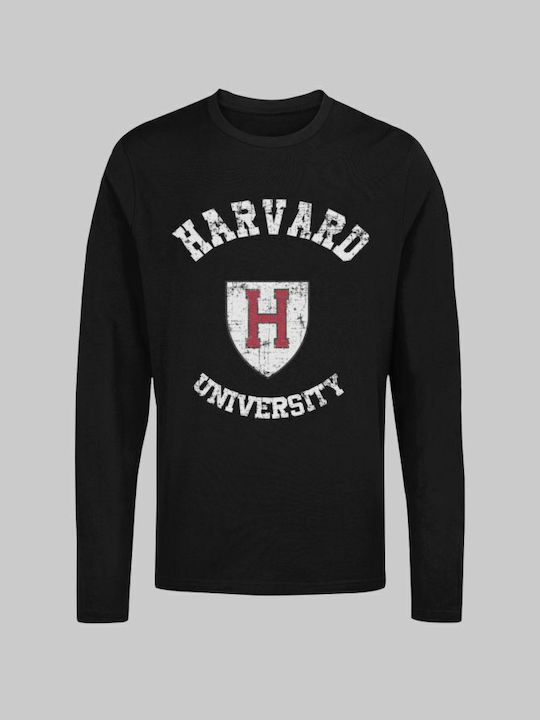 Тениска с дълъг ръкав Harvard (реплика) - BLACK