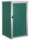 Metallic Galvanized Garden Warehouse with Single-Leaf Door Green L0.88xW0.89xH1.61cm