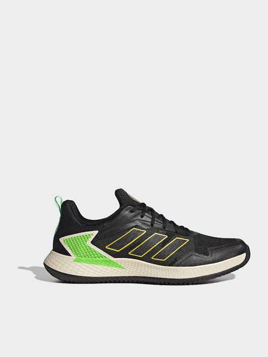 adidas Defiant Speed Men's Tennis Shoes for Clay Courts Core Black / Beam Yellow