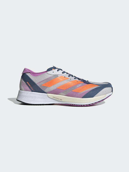 Adidas Adizero Adios 7 Ανδρικά Αθλητικά Παπούτσια Running Dash Grey / Solar Orange / Wonder Steel