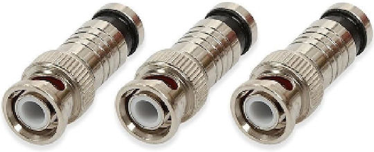 Anga Plug BNC male Silver (271-337)