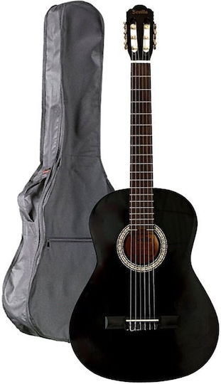 Sevilla Clasic Chitară 4/4 C-20 II Bundle cu husă STAGG STB-1 C Negru