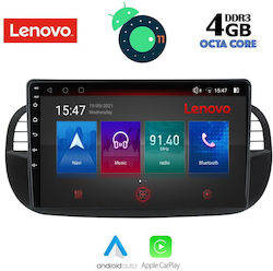 Lenovo Sistem Audio Auto pentru Fiat 500 2007-2014 (Bluetooth/USB/AUX/WiFi/GPS/Apple-Carplay/Partitură) cu Ecran Tactil 9"