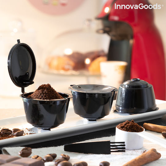 InnovaGoods Wiederbefüllbare Kapseln Redol Kompatibel mit Maschine Dolce Gusto 3Mützen