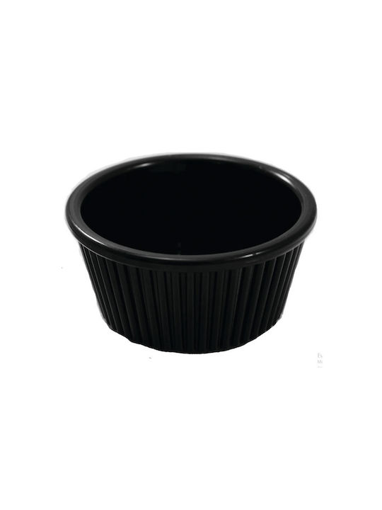 Dianomiki Dip-Schüssel Rund Kunststoff Black mit Durchmesser 6cm