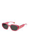 Polaroid Damen Sonnenbrille mit Rosa Kunststoff Gestell und Gray Polarisiert Linse PLD6189/S 35J/M9